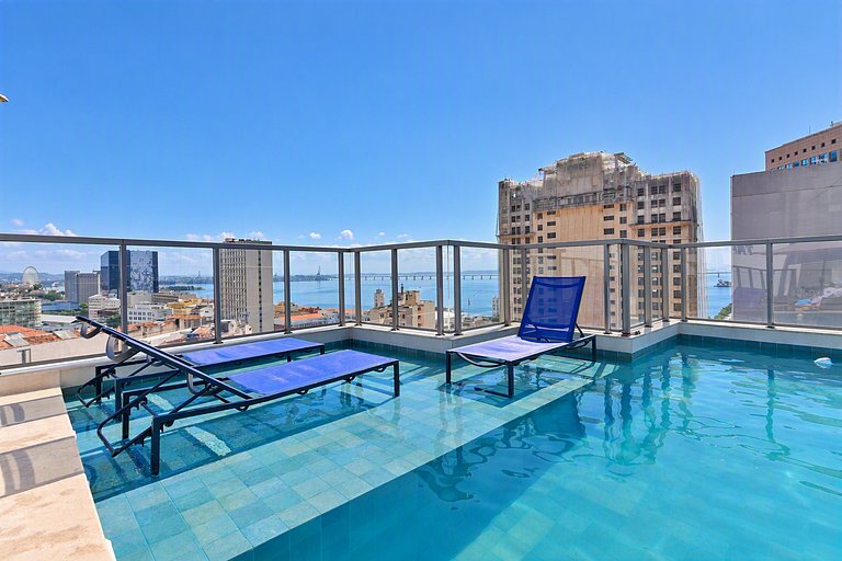 Studio no Centro c/ Piscina e Rooftop - Luggo Mauá